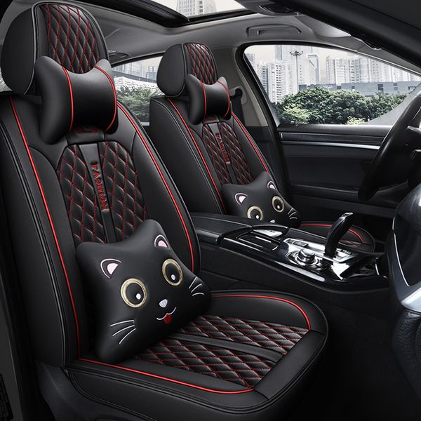 car accessory seat cover for sedan suv durable leather universal five seats set cushion including front and rear covers full covered gray de
car accessory seat cover for sedan suv durable leather universal five seats set cushion including front and rear covers full covered gray de