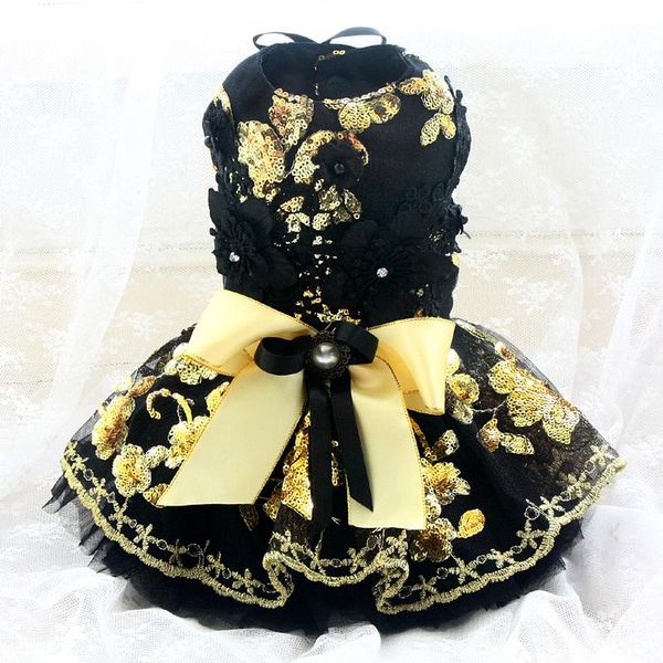 dog apparel handmade clothes princess dress black lace gold sequin flowers more layers tulle skirt evening party pet tutu
dog apparel handmade clothes princess dress black lace gold sequin flowers more layers tulle skirt evening party pet tutu