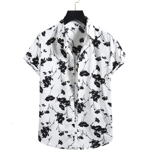 men's casual shirts beach shirts men summer vacation camisas para hombre white printed short sleeve button down hawaiian for blou, White;black
men's casual shirts beach shirts men summer vacation camisas para hombre white printed short sleeve button down hawaiian for blou, White;black