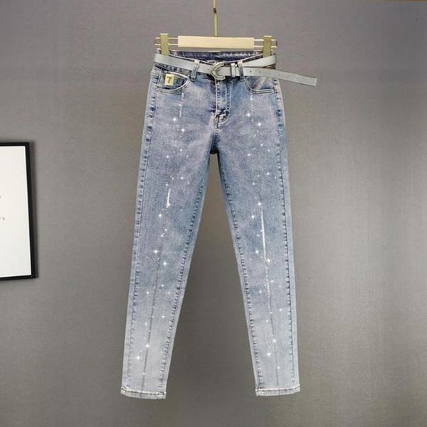 skinny denim pencil pants woman 2021 spring autumn high-waist slim stretch jeans drilling plus size q226 women's, Blue
skinny denim pencil pants woman 2021 spring autumn high-waist slim stretch jeans drilling plus size q226 women's, Blue