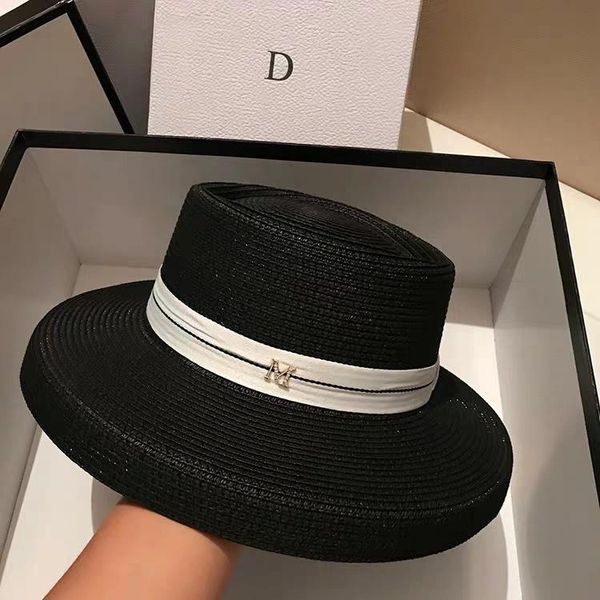 wide brim hats sun for women white with black beach hat spring summer straw femme casual elegant fedora, Blue;gray
wide brim hats sun for women white with black beach hat spring summer straw femme casual elegant fedora, Blue;gray