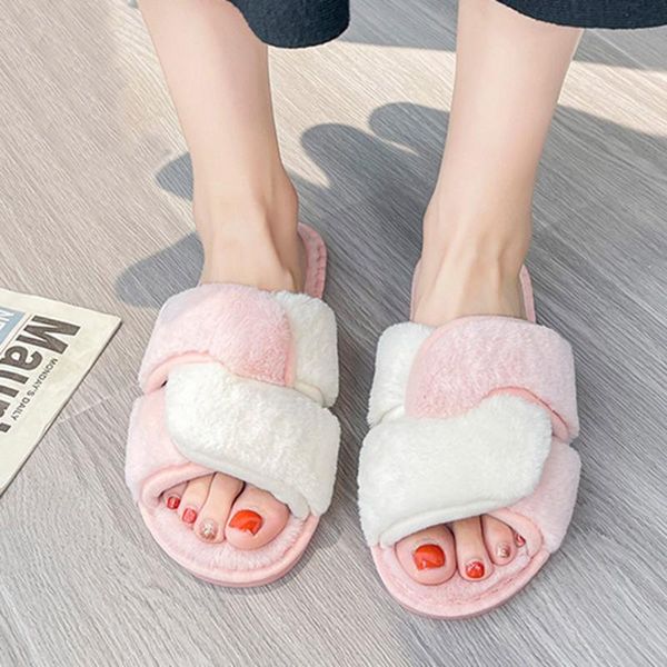 slippers fashion women's casual home shoes breathable outdoor pure color winter keep warm non-slip soft plush, Black
slippers fashion women's casual home shoes breathable outdoor pure color winter keep warm non-slip soft plush, Black