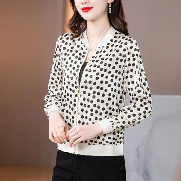 women's jackets 2021 summer women flower silk jacket long sleeve coats woman casual female thin baseball zipper plus size 4xl outerwear, Black;brown
women's jackets 2021 summer women flower silk jacket long sleeve coats woman casual female thin baseball zipper plus size 4xl outerwear, Black;brown