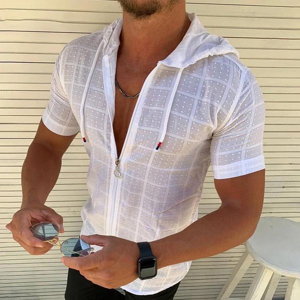 men's casual shirts 2021 men plaid print shirt summer short sleeved hoodie zipper streetwear cardigan thin camisa hombre fashion, White;black
men's casual shirts 2021 men plaid print shirt summer short sleeved hoodie zipper streetwear cardigan thin camisa hombre fashion, White;black