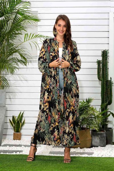 factory4cgx chiffon embroidery pleated gold long elegant cardigan silk shirt pattern printed dress, White;black
factory4cgx chiffon embroidery pleated gold long elegant cardigan silk shirt pattern printed dress, White;black