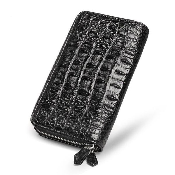 wallets real crocodile pattern coin purses card holder genuine leather men long men's alligator clutch bags double zipper, Red;black
wallets real crocodile pattern coin purses card holder genuine leather men long men's alligator clutch bags double zipper, Red;black