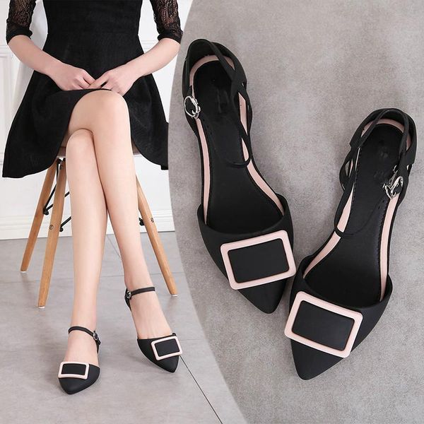 summer pointed sandals female flat buckle roman beach shoes holiday rubber ladies party casual, Black
summer pointed sandals female flat buckle roman beach shoes holiday rubber ladies party casual, Black