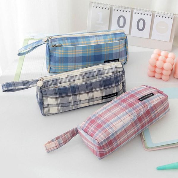 pencil bags cute grid pattern student girl bag big capacity canvas stationery pen colorful grids case school supplies
pencil bags cute grid pattern student girl bag big capacity canvas stationery pen colorful grids case school supplies