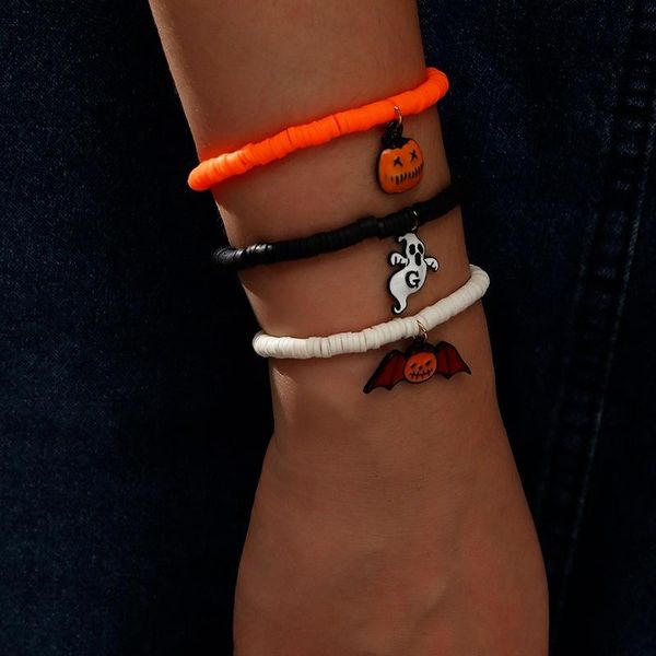 charm bracelets 2021 wholesale personality and fun soft pottery halloween bracelet alloy dripping bat ghost pumpkin for festival gift, Golden;silver
charm bracelets 2021 wholesale personality and fun soft pottery halloween bracelet alloy dripping bat ghost pumpkin for festival gift, Golden;silver