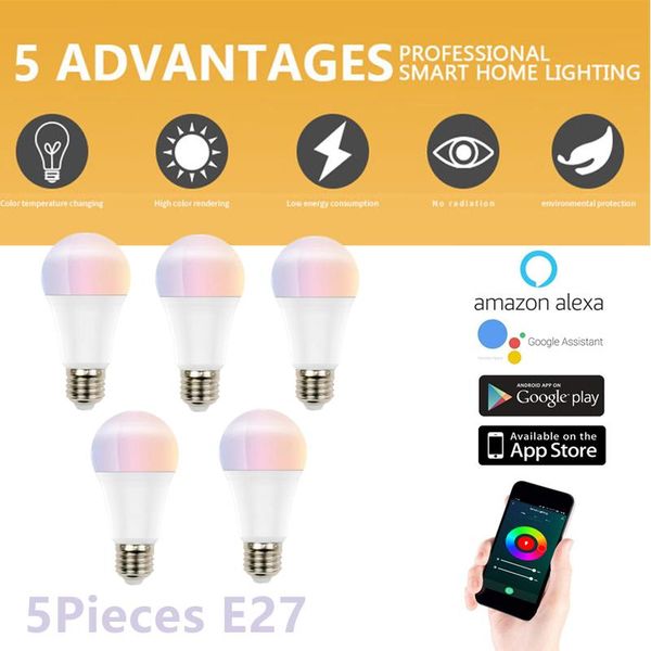 smart home control 1-5 pieces zigbee 3.0 e27 timing led bulb light lamp rgb voice via tuya life app for alexa google
smart home control 1-5 pieces zigbee 3.0 e27 timing led bulb light lamp rgb voice via tuya life app for alexa google