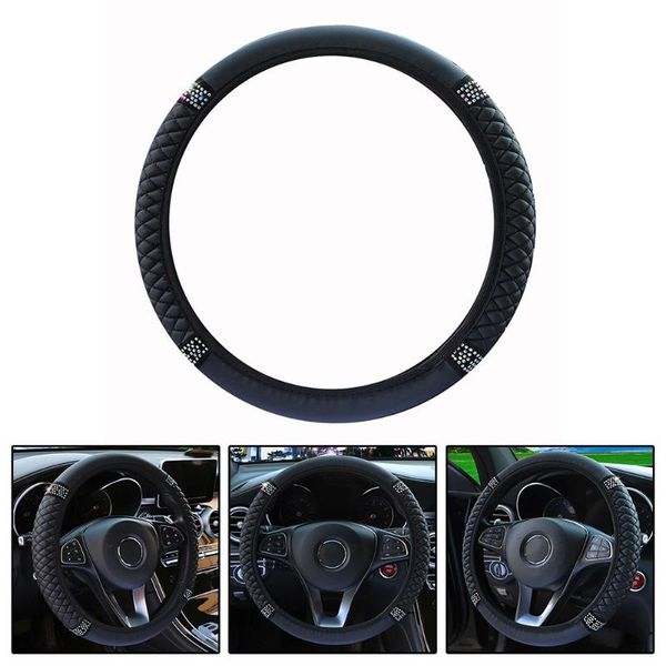 steering wheel covers 1pcs universal car styling pu leather cover anti slip steering-wheel black 15"/38cm accessories
steering wheel covers 1pcs universal car styling pu leather cover anti slip steering-wheel black 15"/38cm accessories