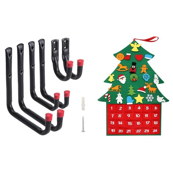 hooks & rails felt christmas tree, diy tree fabric advent calendar with 6 pack heavy duty garage storage utility
hooks & rails felt christmas tree, diy tree fabric advent calendar with 6 pack heavy duty garage storage utility