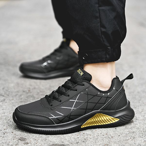 70% off factory online 2021 spring and summer men's shoes sports soft sole cushioning comfort leather splash proof new youth large, Black
70% off factory online 2021 spring and summer men's shoes sports soft sole cushioning comfort leather splash proof new youth large, Black