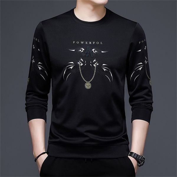 browon fashion black t shirt men autumn long ops sleeve s casual regular fit o-neck clothing 220309, White;black
browon fashion black t shirt men autumn long ops sleeve s casual regular fit o-neck clothing 220309, White;black