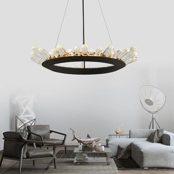 modern crystal chandelier contemporary chandeliers lamp for bedroom dining room led black lighting ac 110 v-260 v
modern crystal chandelier contemporary chandeliers lamp for bedroom dining room led black lighting ac 110 v-260 v