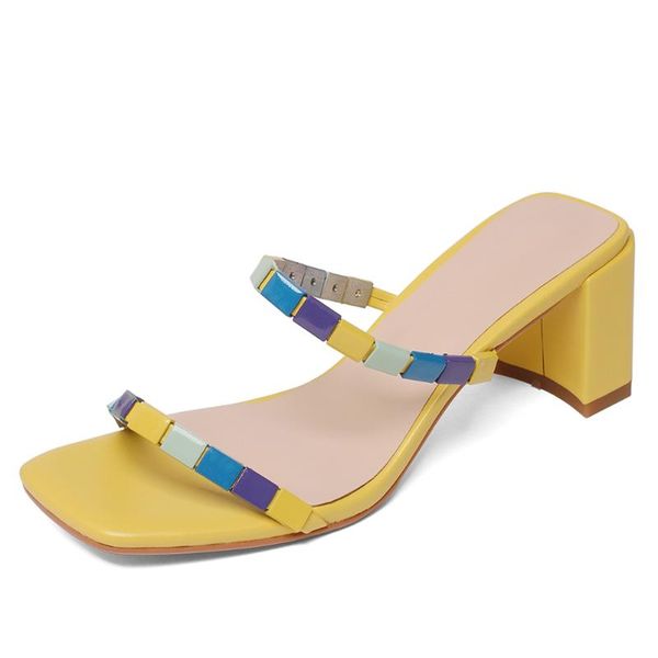 sandals lapolaka 2021 elegant beading mixed colors chunky heels office lady mules pumps summer genuine leather woman shoes, Black
sandals lapolaka 2021 elegant beading mixed colors chunky heels office lady mules pumps summer genuine leather woman shoes, Black