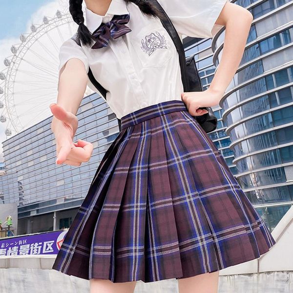 embroidery school girl skirt japanese jk uniform high-waisted pleated plaid skirts 4pcs casual slim college style clothes clothing sets, White
embroidery school girl skirt japanese jk uniform high-waisted pleated plaid skirts 4pcs casual slim college style clothes clothing sets, White