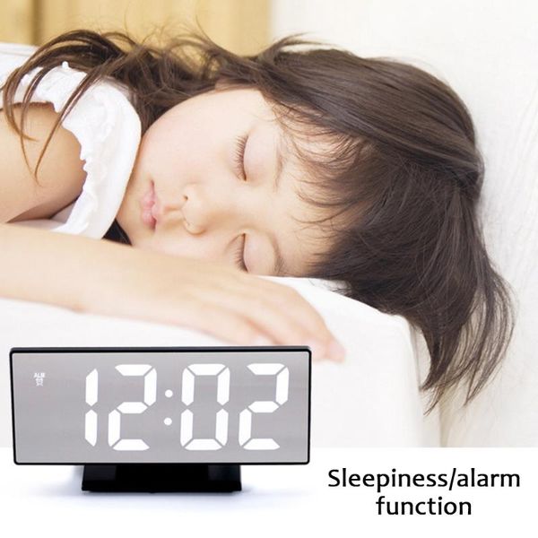 desk & table clocks led mirror alarm clock digital snooze wake up light electronic large time temperature display home decoration
desk & table clocks led mirror alarm clock digital snooze wake up light electronic large time temperature display home decoration