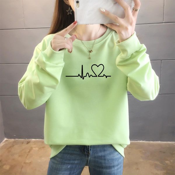 women's spring and autumn 2021 korean print thin long sleeve loose large women's round neck casual coat fashion, Black
women's spring and autumn 2021 korean print thin long sleeve loose large women's round neck casual coat fashion, Black