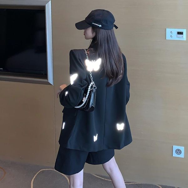 spring and autumn casual fashion reflective butterfly design women's single breasted turn-down collar loose vintage suit jacket jackets, Black;brown
spring and autumn casual fashion reflective butterfly design women's single breasted turn-down collar loose vintage suit jacket jackets, Black;brown