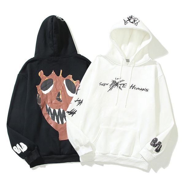 hoodies autumn and winter high street graffiti alien hip hop little devil men's women's hooded sweater, Black
hoodies autumn and winter high street graffiti alien hip hop little devil men's women's hooded sweater, Black