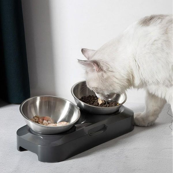 non-slip cat bowls stainless steel pet double with raised stand adjustable dog and water bowl feeders 20 1 &
non-slip cat bowls stainless steel pet double with raised stand adjustable dog and water bowl feeders 20 1 &