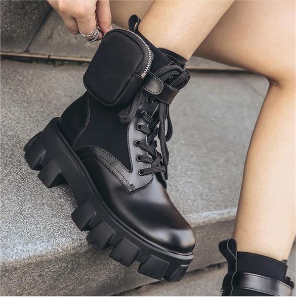 black punk platform ankle booties women lace up chunky heel cool motorcycles boots belt buckle packet designer shoes
black punk platform ankle booties women lace up chunky heel cool motorcycles boots belt buckle packet designer shoes