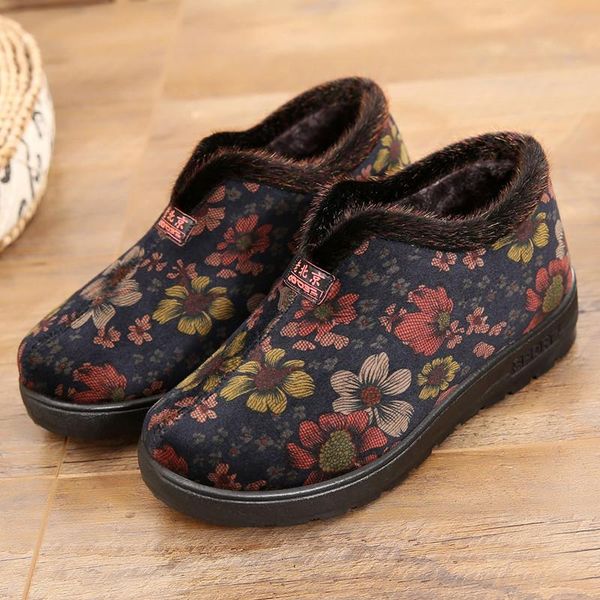 boots winter women shoes warm print snow furry fur velvet cotton cloth cozy ankle non-slip booties elderly, Black
boots winter women shoes warm print snow furry fur velvet cotton cloth cozy ankle non-slip booties elderly, Black