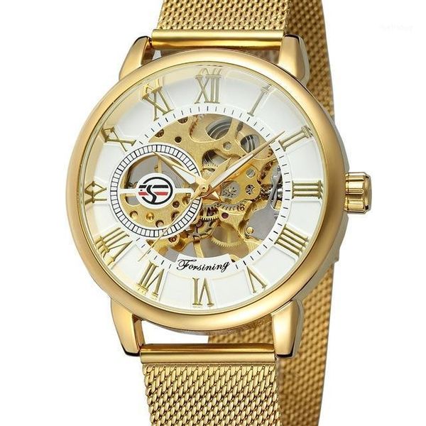 fashion forsining transparent case 3d logo engraving golden stainless steel men mechanical watch skeleton wristwatches, Slivery;brown
fashion forsining transparent case 3d logo engraving golden stainless steel men mechanical watch skeleton wristwatches, Slivery;brown