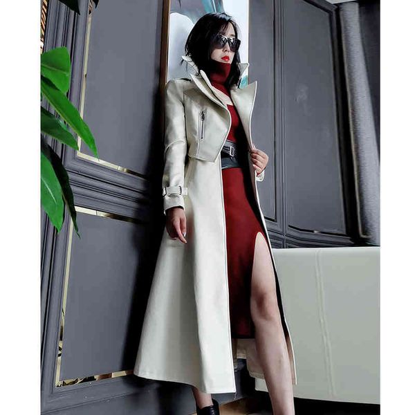 wool 2021 female fashion of vintage long trench coat superior quality elegant ladies outerwear, Black
wool 2021 female fashion of vintage long trench coat superior quality elegant ladies outerwear, Black