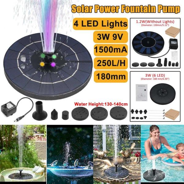 13/16/18cm solar fountain water pump colorful led lights floating garden swimming pools pond lawn decor bird baths decorations
13/16/18cm solar fountain water pump colorful led lights floating garden swimming pools pond lawn decor bird baths decorations