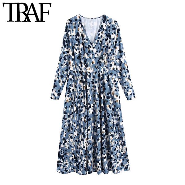 traf women chic fashion leopard print pleated midi dress vintage v neck long sleeve female dresses vestidos mujer 210415, Black;gray
traf women chic fashion leopard print pleated midi dress vintage v neck long sleeve female dresses vestidos mujer 210415, Black;gray