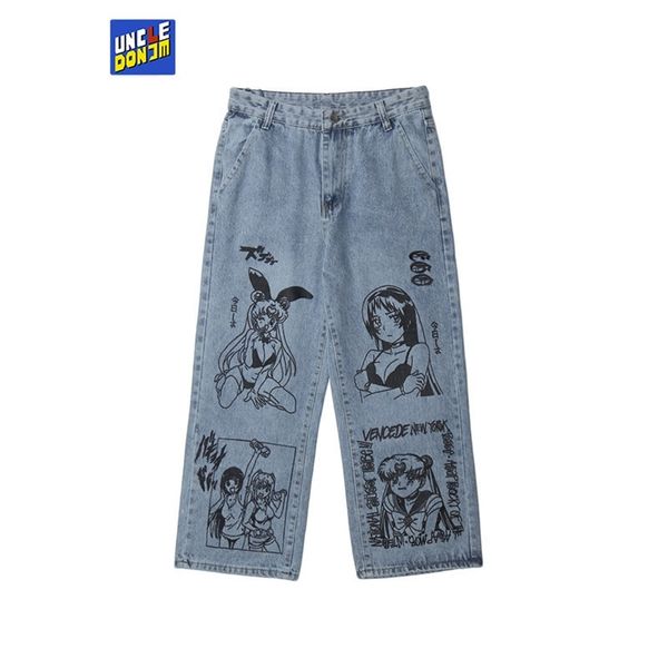 uncledonjm cartoon printed jeans men's bf harajuku fashion brand street wear casual fashion graffiti loose blue jeans 220217
uncledonjm cartoon printed jeans men's bf harajuku fashion brand street wear casual fashion graffiti loose blue jeans 220217