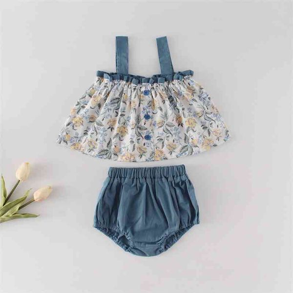 summer sleeveless cute suspenders print suit cotton bread shorts two piece set baby girl clothes 210417, White
summer sleeveless cute suspenders print suit cotton bread shorts two piece set baby girl clothes 210417, White