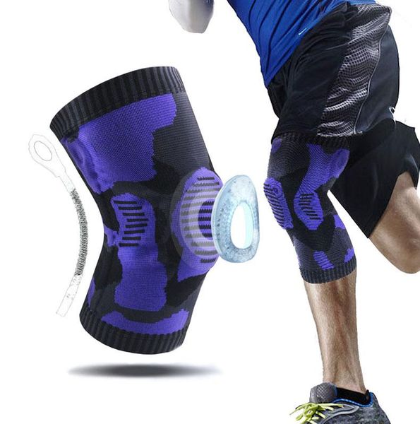 elbow & knee pads 1 pc patella protector silicone spring brace pad sports basketball running compression elastic sleeve support, Black;gray
elbow & knee pads 1 pc patella protector silicone spring brace pad sports basketball running compression elastic sleeve support, Black;gray