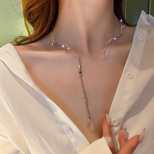 chokers lovoacc personality twisted open necklaces for women silver color alloy bling cz stone adjustable pendant necklace gift, Golden;silver
chokers lovoacc personality twisted open necklaces for women silver color alloy bling cz stone adjustable pendant necklace gift, Golden;silver