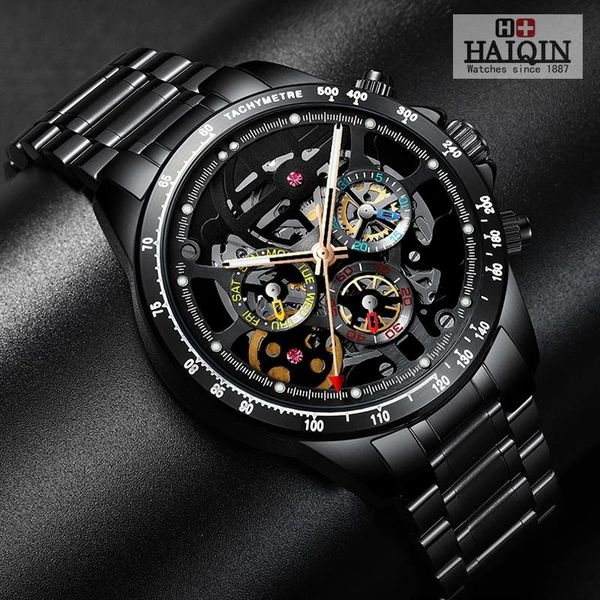 wristwatches 2021 haiqin men watches luxury automatic brand wrist for mechanical steel skeleton 5bar waterproof reloj hombres, Slivery;brown
wristwatches 2021 haiqin men watches luxury automatic brand wrist for mechanical steel skeleton 5bar waterproof reloj hombres, Slivery;brown