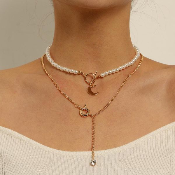 pendant necklaces vintage multilayer pearl choker round moon chain necklace for women gold silver color collar party fashion jewelry gift
pendant necklaces vintage multilayer pearl choker round moon chain necklace for women gold silver color collar party fashion jewelry gift