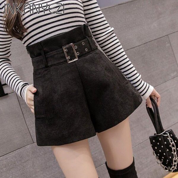 women's shorts high waist female korean version of elegant line wide leg 2021 autumn and winter black ladies office work belt -85, White;black
women's shorts high waist female korean version of elegant line wide leg 2021 autumn and winter black ladies office work belt -85, White;black