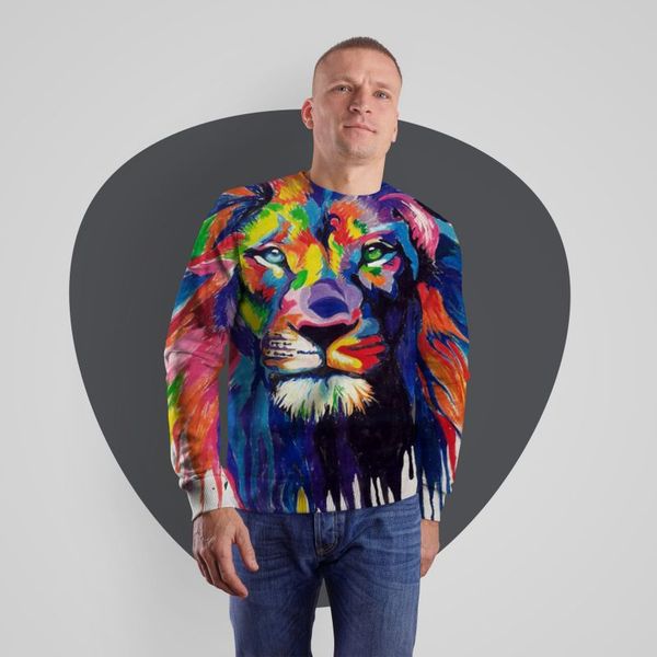 Lion graffiti design 3D printing hoodie visual impact party top punk gothic round neck high quality sweatshirt hoodie, Black
Lion graffiti design 3D printing hoodie visual impact party top punk gothic round neck high quality sweatshirt hoodie, Black