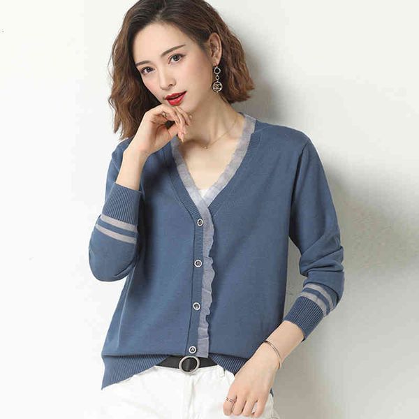 women's knits & tees fashion women cardigan sweater spring knitted long sleeve female sweaters coat casual single breasted lace pa, White
women's knits & tees fashion women cardigan sweater spring knitted long sleeve female sweaters coat casual single breasted lace pa, White