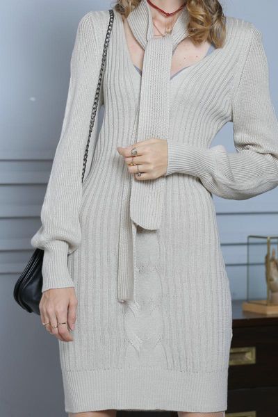 women's sweaters arrive elegant design slim clothes for women 2021 long knitted sweater dress, White;black
women's sweaters arrive elegant design slim clothes for women 2021 long knitted sweater dress, White;black