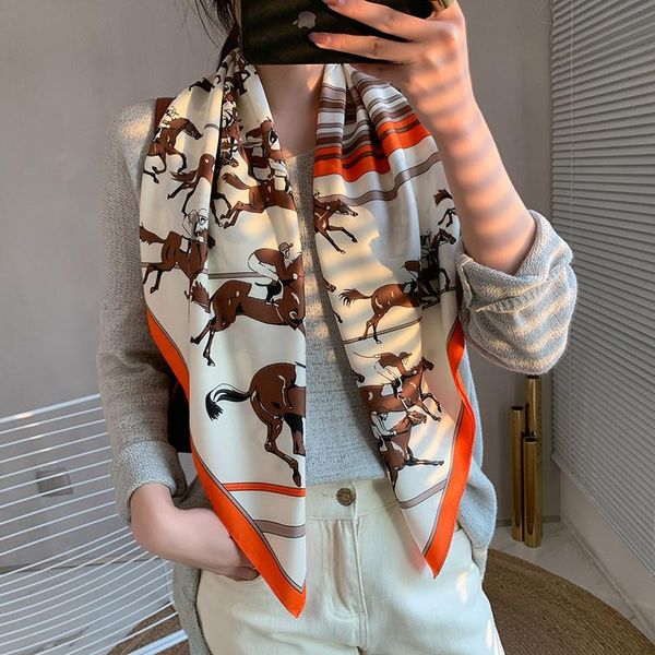 scarves 2021 spring women scarf quality shawl silk fashion headscarf beach sunscreen bag 90cm*90cm, Blue;gray
scarves 2021 spring women scarf quality shawl silk fashion headscarf beach sunscreen bag 90cm*90cm, Blue;gray