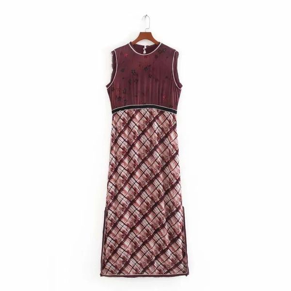 summer fashion patchwork women's slim printed midi dress retro sleeveless beaded side ventilated women straight casual dresses, Black;gray
summer fashion patchwork women's slim printed midi dress retro sleeveless beaded side ventilated women straight casual dresses, Black;gray