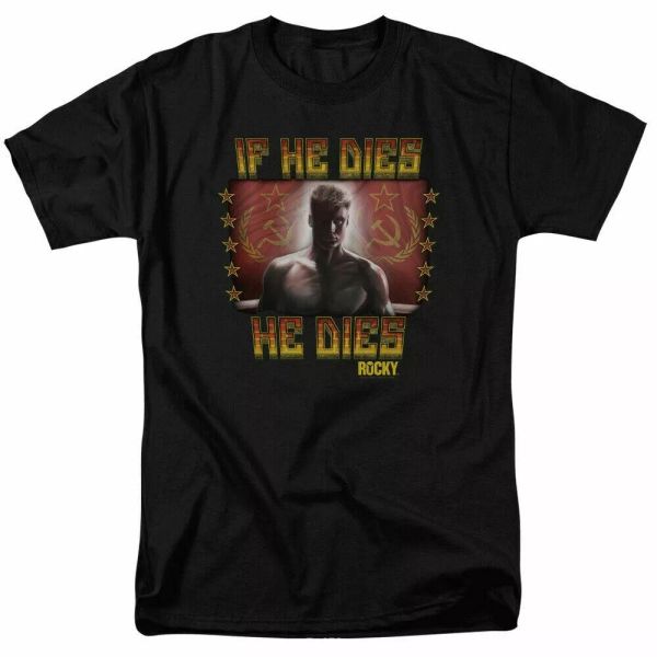 Rocky Condolences T Shirt Mens Licensed Boxing Movie Tee Ivan Drago Black, White;black
Rocky Condolences T Shirt Mens Licensed Boxing Movie Tee Ivan Drago Black, White;black