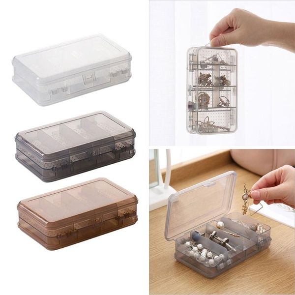 jewelry pouches, bags black/brown double compartment portable box plastic transparent earring storage 10 mesh mini, Pink;blue
jewelry pouches, bags black/brown double compartment portable box plastic transparent earring storage 10 mesh mini, Pink;blue