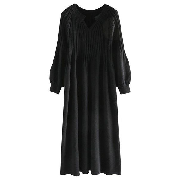 casual dresses 2021 autumn and winter elegant women dress v-neck lantern sleeve a-line loose solid knitwear female fashion, Black;gray
casual dresses 2021 autumn and winter elegant women dress v-neck lantern sleeve a-line loose solid knitwear female fashion, Black;gray