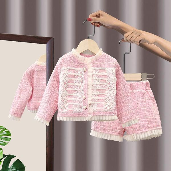 clothing sets spring girl baby clothes kids outfits set lace cardigan jacket shorts suit for children 1 year birthday, White
clothing sets spring girl baby clothes kids outfits set lace cardigan jacket shorts suit for children 1 year birthday, White