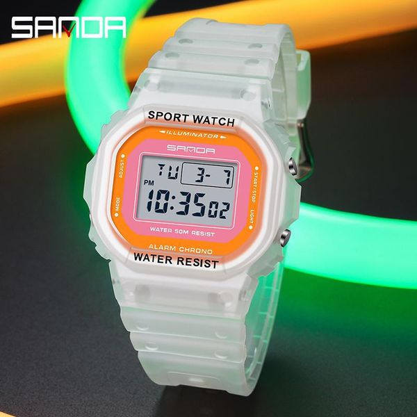 wristwatches sanda men ms outdoor sport digital watch transparent strap white watches satch water proof led electronic clock wrist, Slivery;brown
wristwatches sanda men ms outdoor sport digital watch transparent strap white watches satch water proof led electronic clock wrist, Slivery;brown