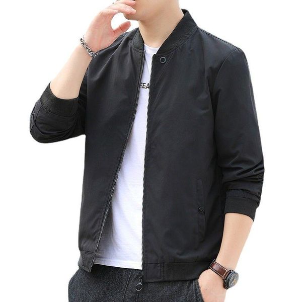 men's jackets est solid autumn mens male casual zipper summer jacket men spring outwear thin man, Black;brown
men's jackets est solid autumn mens male casual zipper summer jacket men spring outwear thin man, Black;brown